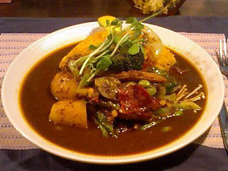 野菜とベーコンのカレー